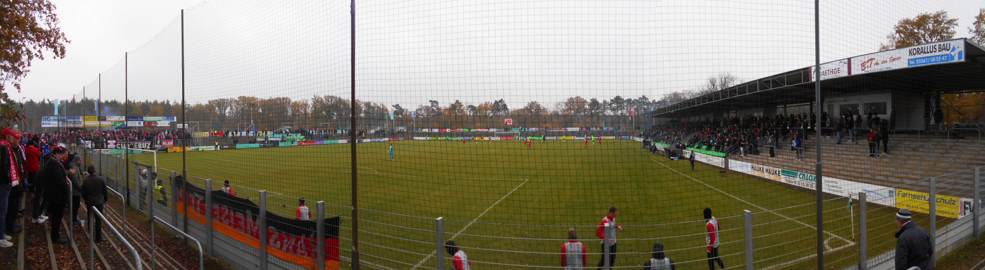 Karl-Friedrich-Friesen-Stadion: FSV Union Fürstenwalde – FC Energie Cottbus