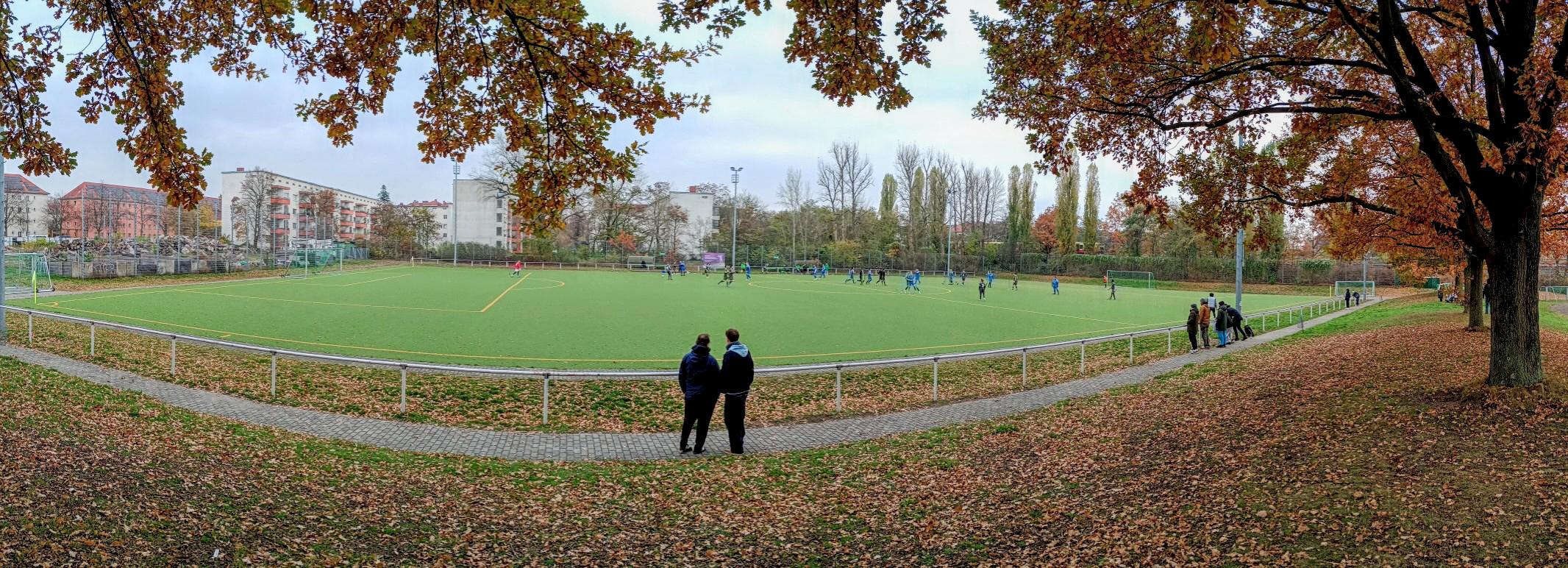 Willi-Sänger-Sportanlage: SG Grün-Weiß Baumschulenweg – SG Blau-Weiß Friedrichshain